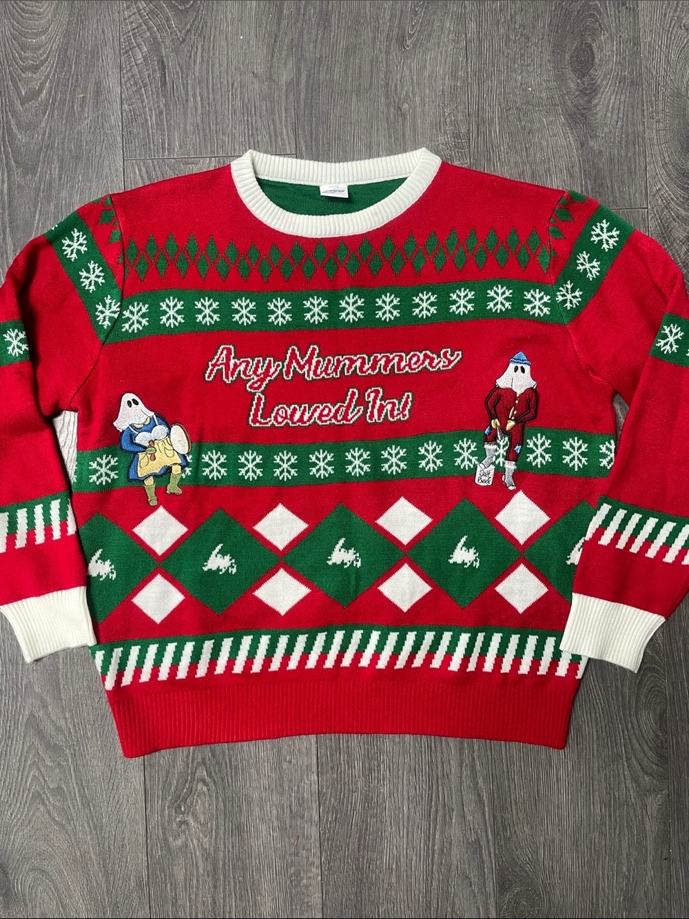 Any Mummers lowed In! Newfoundland Holiday ugly Sweater